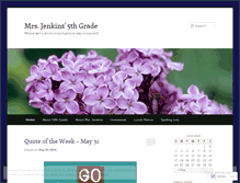 Tablet Screenshot of jenkins5th.wordpress.com
