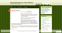 Desktop Screenshot of financialliteracyatthelibrary.wordpress.com