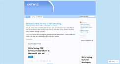 Desktop Screenshot of antm12.wordpress.com