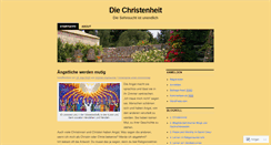 Desktop Screenshot of christenheit.wordpress.com