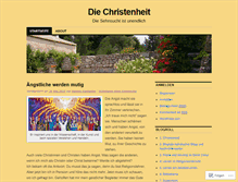 Tablet Screenshot of christenheit.wordpress.com