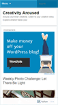 Mobile Screenshot of creativityaroused.wordpress.com