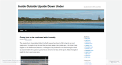 Desktop Screenshot of insideoutsideupsidedownunder.wordpress.com
