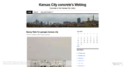 Desktop Screenshot of kansascityconcrete.wordpress.com