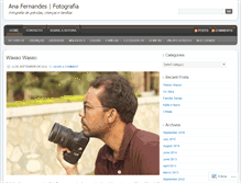 Tablet Screenshot of anafernandesfoto.wordpress.com