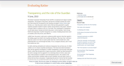 Desktop Screenshot of evaluatingkatine.wordpress.com