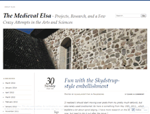 Tablet Screenshot of medievalelsa.wordpress.com