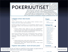 Tablet Screenshot of pokeriuutiset.wordpress.com
