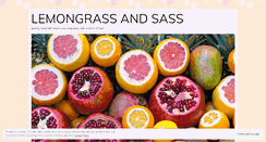 Desktop Screenshot of lemongrassandsass.wordpress.com