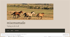 Desktop Screenshot of miscmamado.wordpress.com