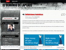 Tablet Screenshot of eldemoniodelaplace.wordpress.com