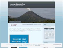 Tablet Screenshot of leavesandlizards.wordpress.com