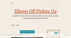 Desktop Screenshot of elbowsoffpinkiesup.wordpress.com