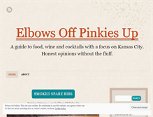 Tablet Screenshot of elbowsoffpinkiesup.wordpress.com