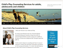 Tablet Screenshot of childsplayservices.wordpress.com