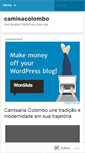 Mobile Screenshot of camisacolombo.wordpress.com