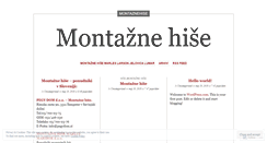 Desktop Screenshot of montaznehise.wordpress.com