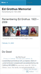 Mobile Screenshot of edgrothusmemorial.wordpress.com