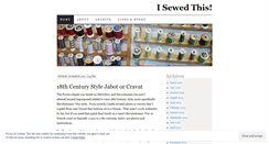 Desktop Screenshot of isewedthis.wordpress.com