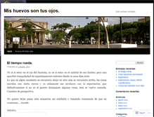 Tablet Screenshot of mishuevostusojos.wordpress.com