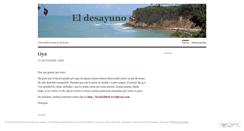 Desktop Screenshot of eldesayunosaludable.wordpress.com