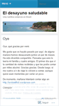 Mobile Screenshot of eldesayunosaludable.wordpress.com