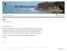 Tablet Screenshot of eldesayunosaludable.wordpress.com