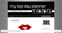 Desktop Screenshot of mybigdayplanner.wordpress.com