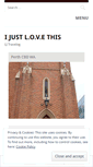 Mobile Screenshot of ijustlovethis.wordpress.com