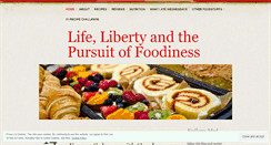 Desktop Screenshot of lifelibertyfood.wordpress.com