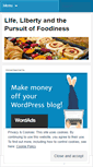 Mobile Screenshot of lifelibertyfood.wordpress.com