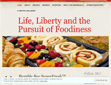 Tablet Screenshot of lifelibertyfood.wordpress.com