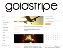 Tablet Screenshot of goldstripemag.wordpress.com