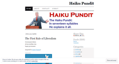 Desktop Screenshot of haikupundit.wordpress.com