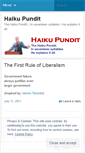 Mobile Screenshot of haikupundit.wordpress.com