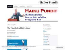 Tablet Screenshot of haikupundit.wordpress.com