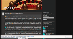 Desktop Screenshot of pixiecharms.wordpress.com