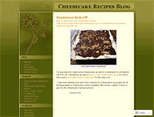 Tablet Screenshot of amazingcheesecakerecipes.wordpress.com