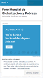 Mobile Screenshot of globalizacionypobreza.wordpress.com