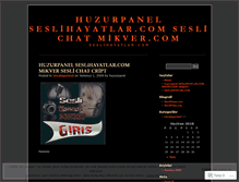 Tablet Screenshot of huzurpanel.wordpress.com