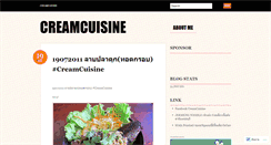 Desktop Screenshot of creamcuisine.wordpress.com