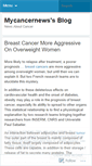 Mobile Screenshot of mycancernews.wordpress.com