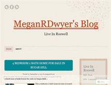 Tablet Screenshot of meganrdwyer.wordpress.com