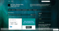 Desktop Screenshot of iqtestwebsite.wordpress.com