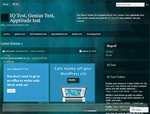 Tablet Screenshot of iqtestwebsite.wordpress.com