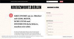 Desktop Screenshot of kreuzwortberlin.wordpress.com