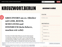 Tablet Screenshot of kreuzwortberlin.wordpress.com