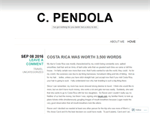 Tablet Screenshot of cpendola.wordpress.com