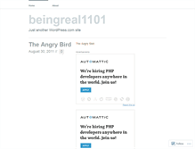 Tablet Screenshot of beingreal1101.wordpress.com