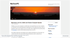 Desktop Screenshot of mycleanpcblog.wordpress.com